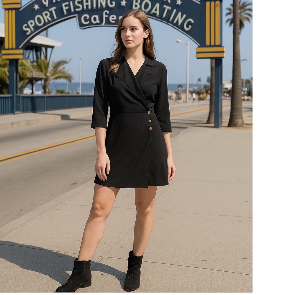 Diane von Furstenberg Black Wrap Dress – Size 2 – Chic‎ with a Twist